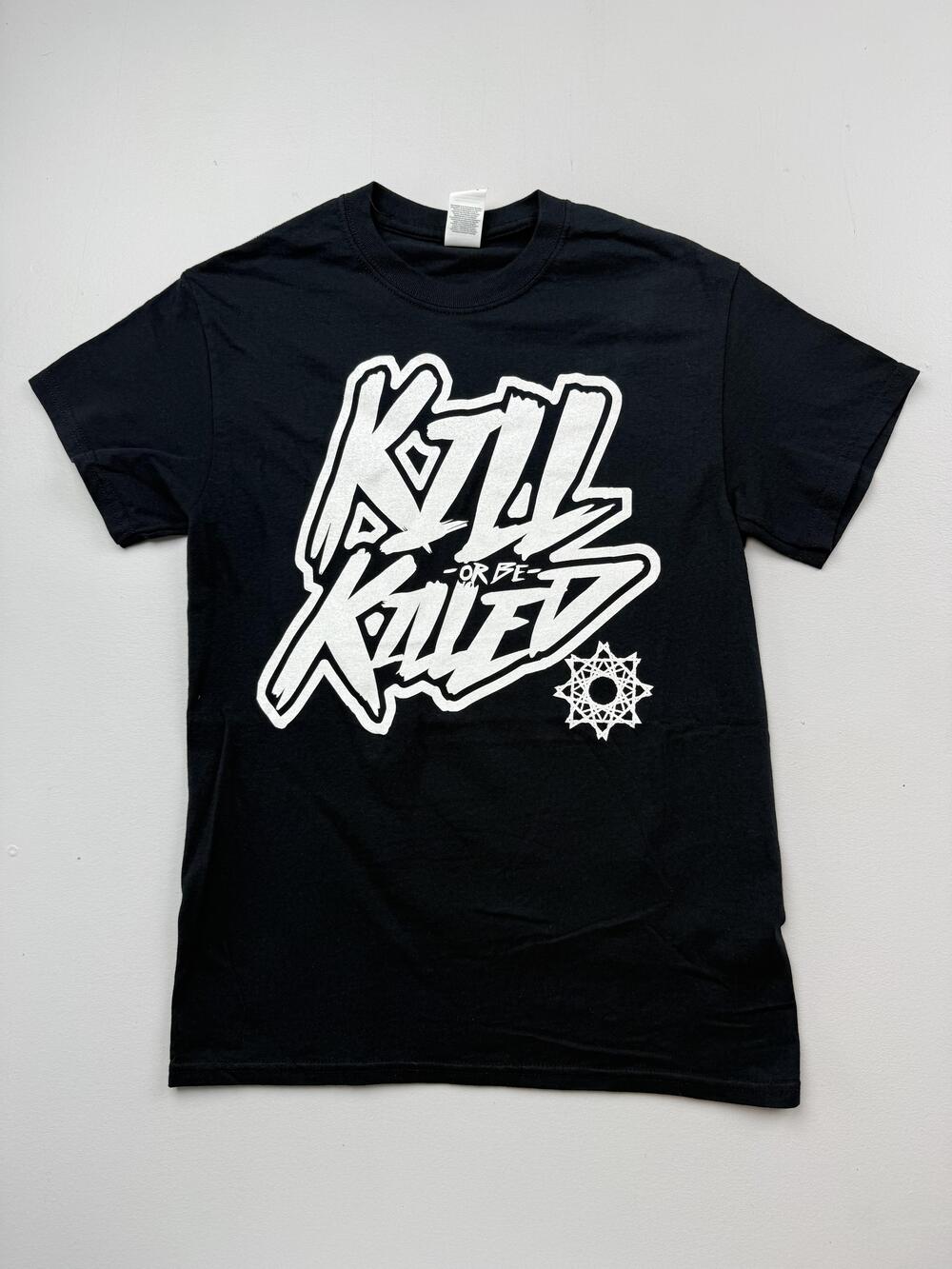Gildan Shirt Mens Small Black Kill Or Be Killed Logo Graphic Tee Streetwear